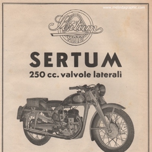 moto Sertum 250 valvole latera